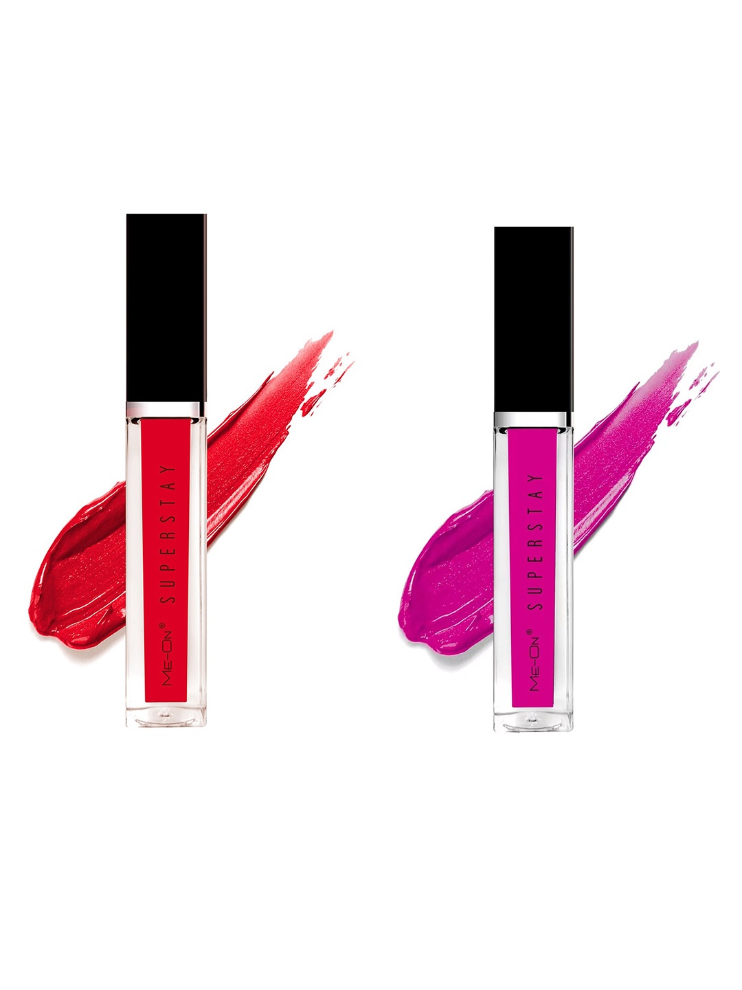

ME-ON Set Of 2 Super Stay Lip Gloss - Indian Red 04 & Passionate Pink 10