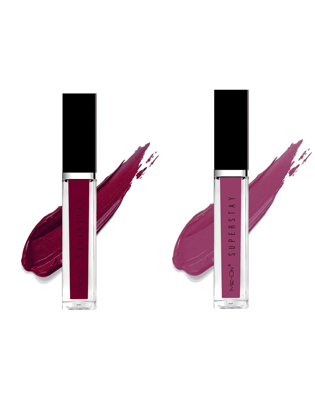 

ME-ON Set Of 2 Super Stay Lip Gloss - Deep Maroon 07 & Mauve Story 24