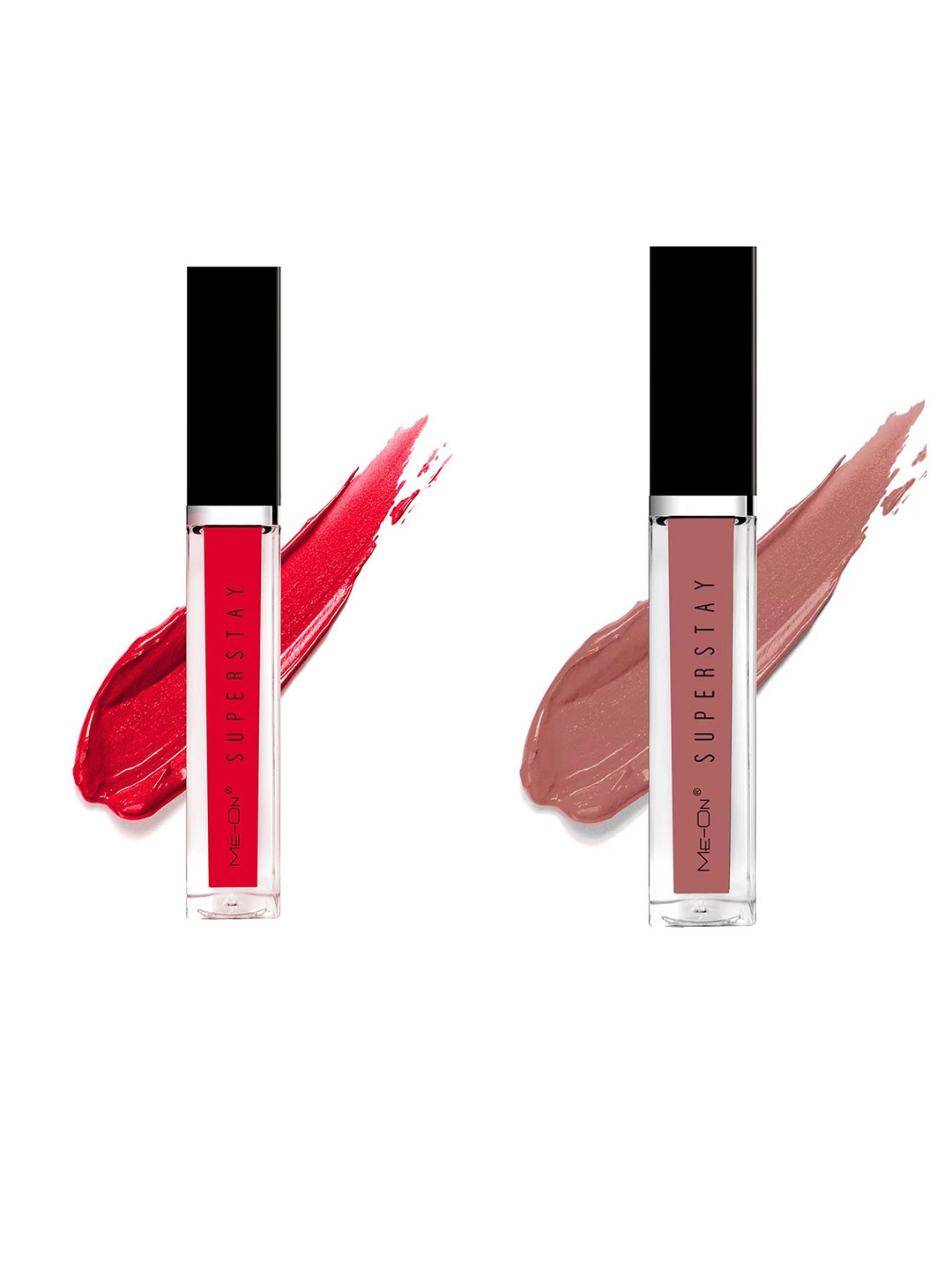 

ME-ON Set Of 2 Super Stay Lip Gloss - Seductive Red 03 & Skin Kiss 21