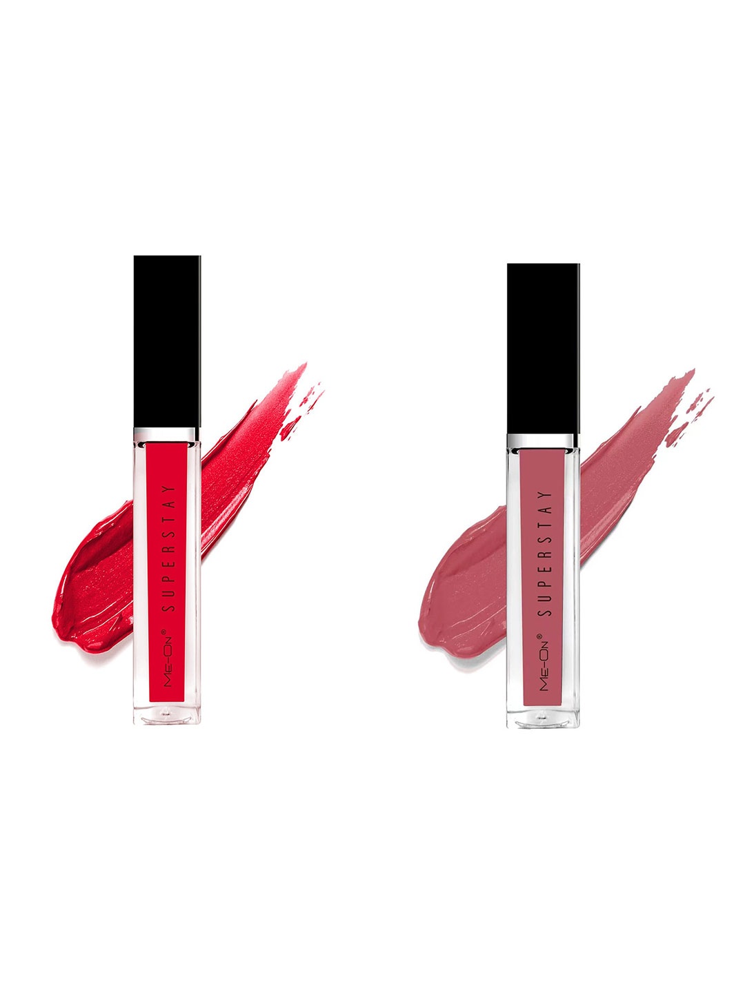 

ME-ON Set Of 2 Super Stay Lip Gloss - Seductive Red 03 & Mysterious Nude 23