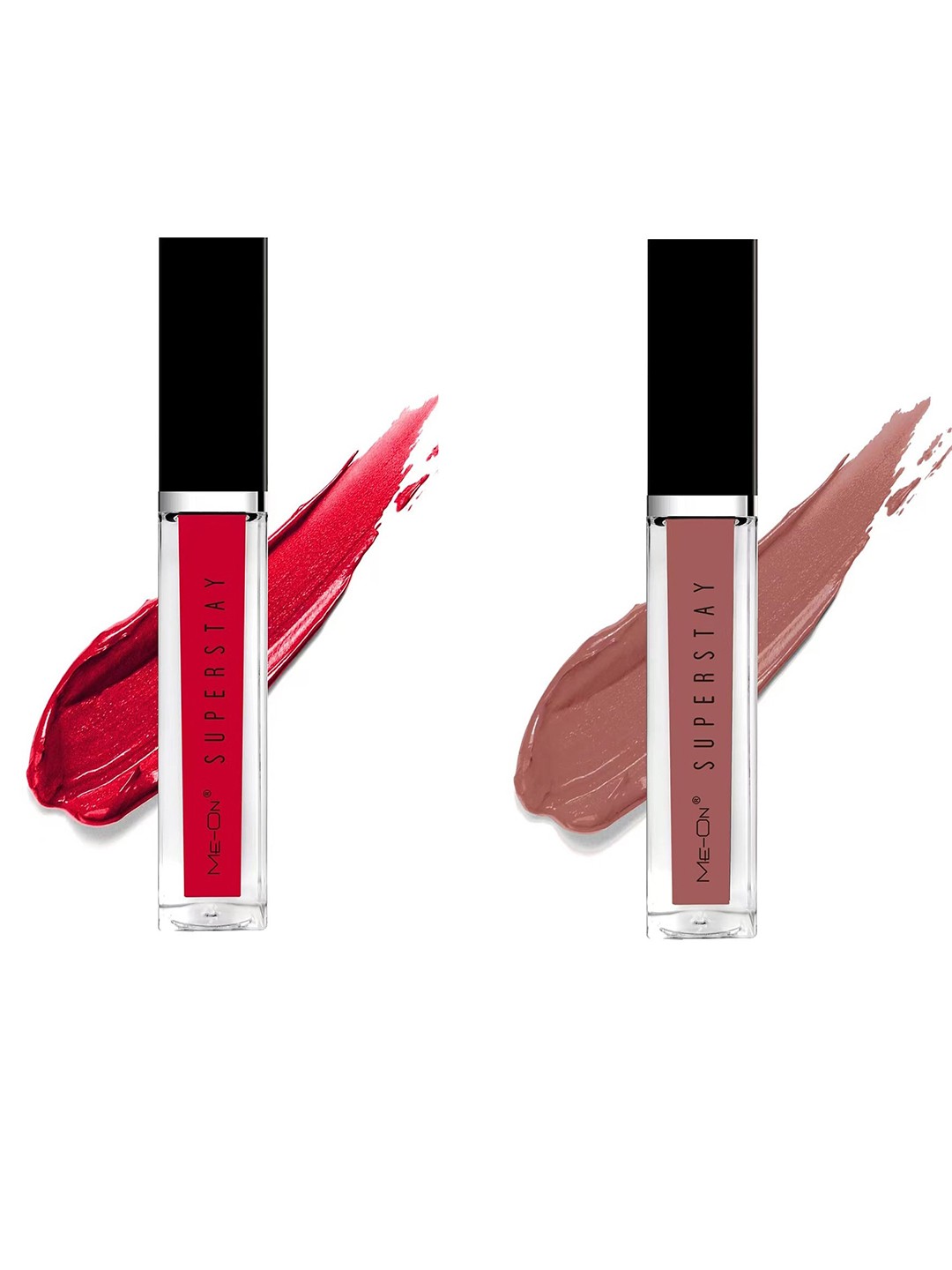 

ME-ON Set Of 2 Super Stay Lip Gloss - Red Allure 02 & Nude Nuance 20