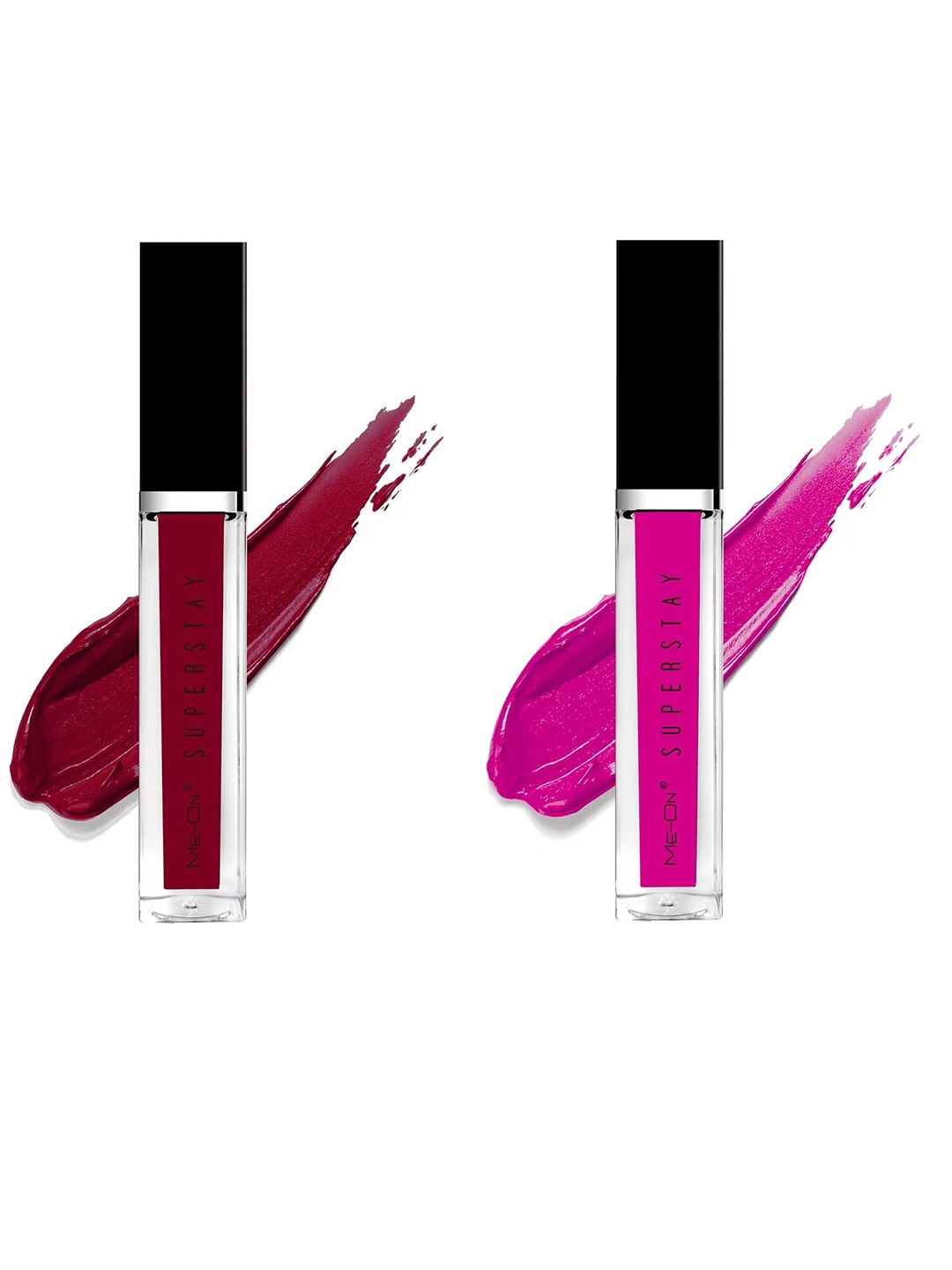 

ME-ON Set Of 2 Super Stay Lip Gloss - Maroon 06 & Passionate Pink 10