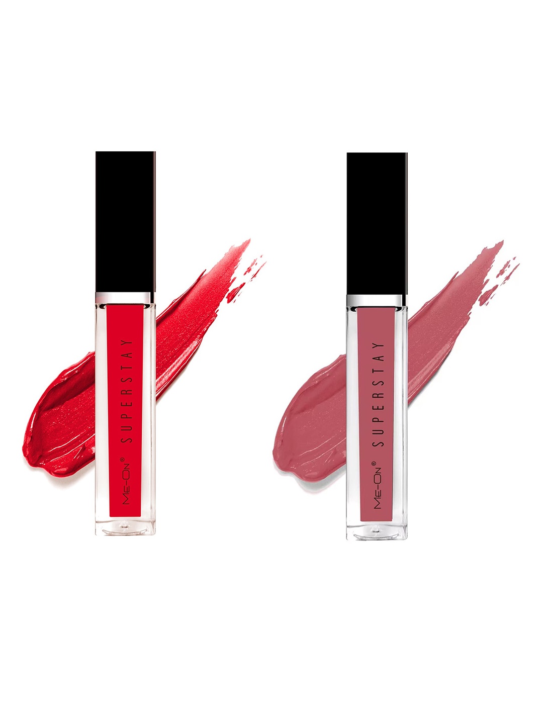 

ME-ON Set Of 2 Super Stay Lip Gloss - Indian Red 04 & Nude 19