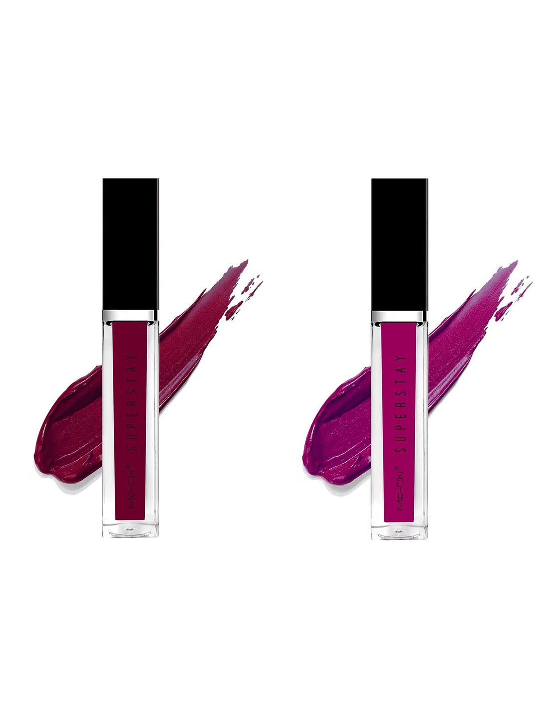 

ME-ON Set Of 2 Super Stay Lip Gloss - Deep Maroon 07 & Purple Affair 16
