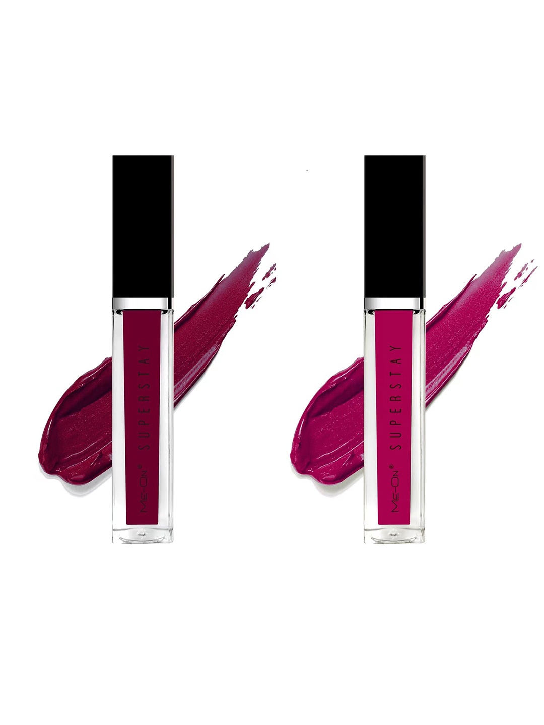 

ME-ON Set of 2 Super Stay Lip Gloss - Deep Maroon 07 & Fuschia 09, Magenta