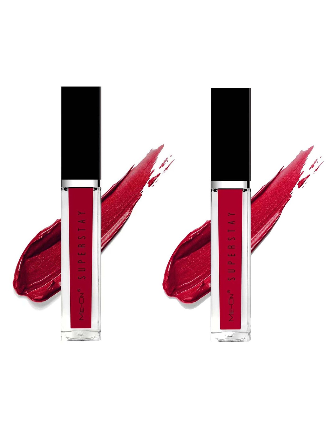 

ME-ON Set of 2 Super Stay Lip Gloss - Rich Red 01 & Glam Red 05, Maroon