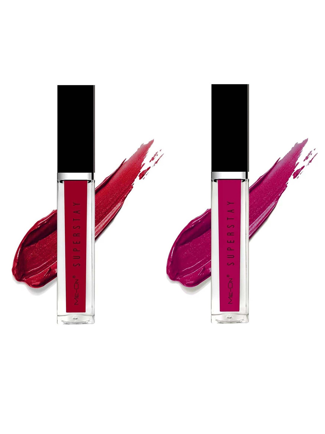 

ME-ON Set of 2 Super Stay Lip Gloss - Rich Red Allure 01 & Fuschia 09