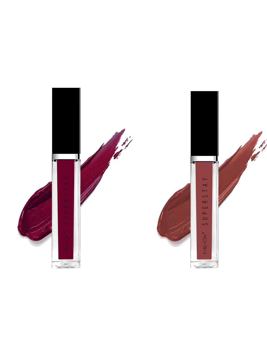 

ME-ON Set of 2 Super Stay Lip Gloss - Deep Maroon 07 & Velvet Teddy 18