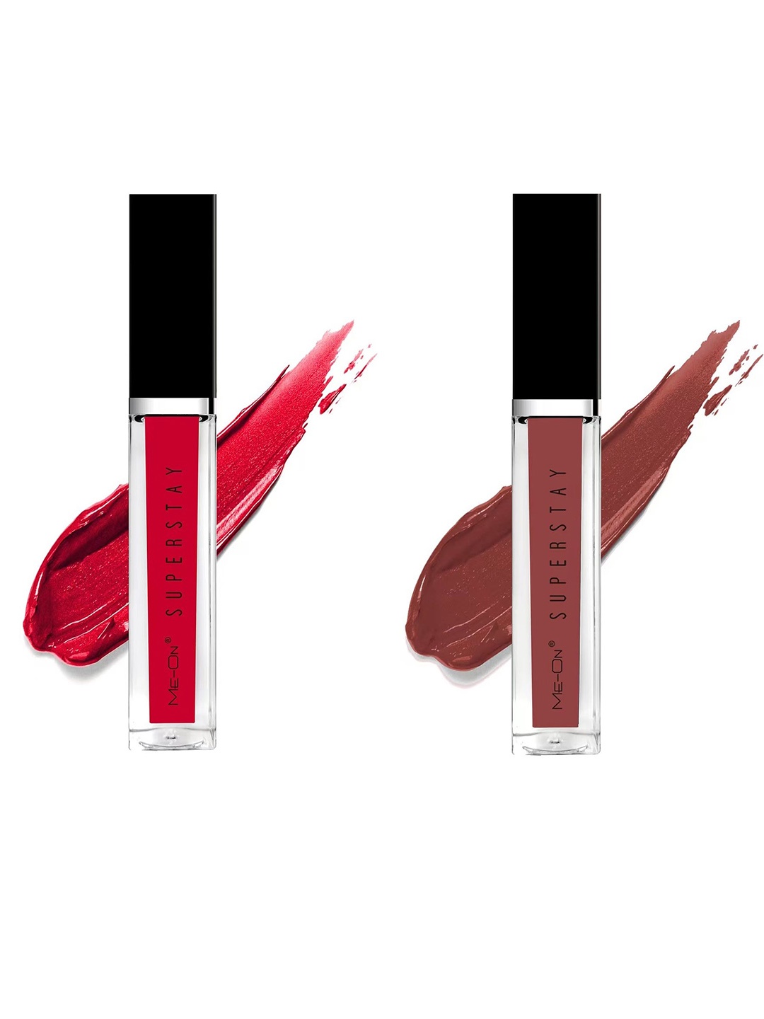 

ME-ON Set Of 2 Super Stay Lip Gloss - Red Allure 02 & Velvet Teddy 18