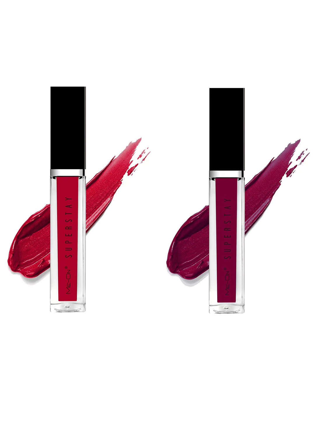 

ME-ON Set Of 2 Super Stay Lip Gloss - Glam Red 05 & Red Wine 12