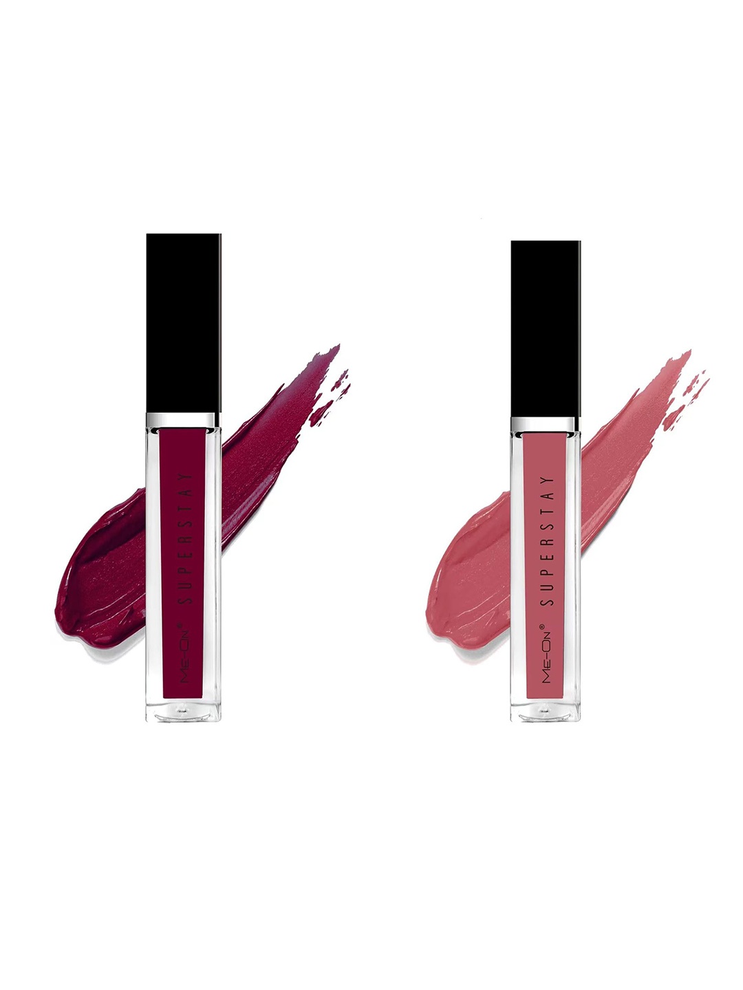 

ME-ON Set Of 2 Super Stay Lip Gloss - Deep Maroon 07 & Mysterious Nude 23