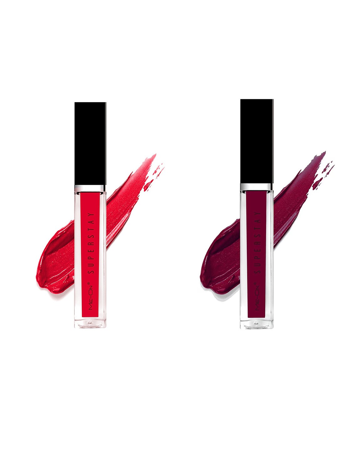 

ME-ON Set Of 2 Super Stay Lip Gloss - Deep Maroon 07 & Seductive Red 03