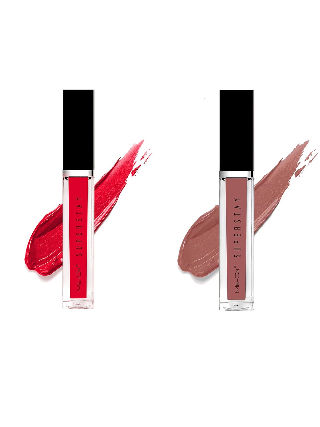 

ME-ON Set Of 2 Super Stay Lip Gloss - Seductive Red 03 & Nude Nuance 20