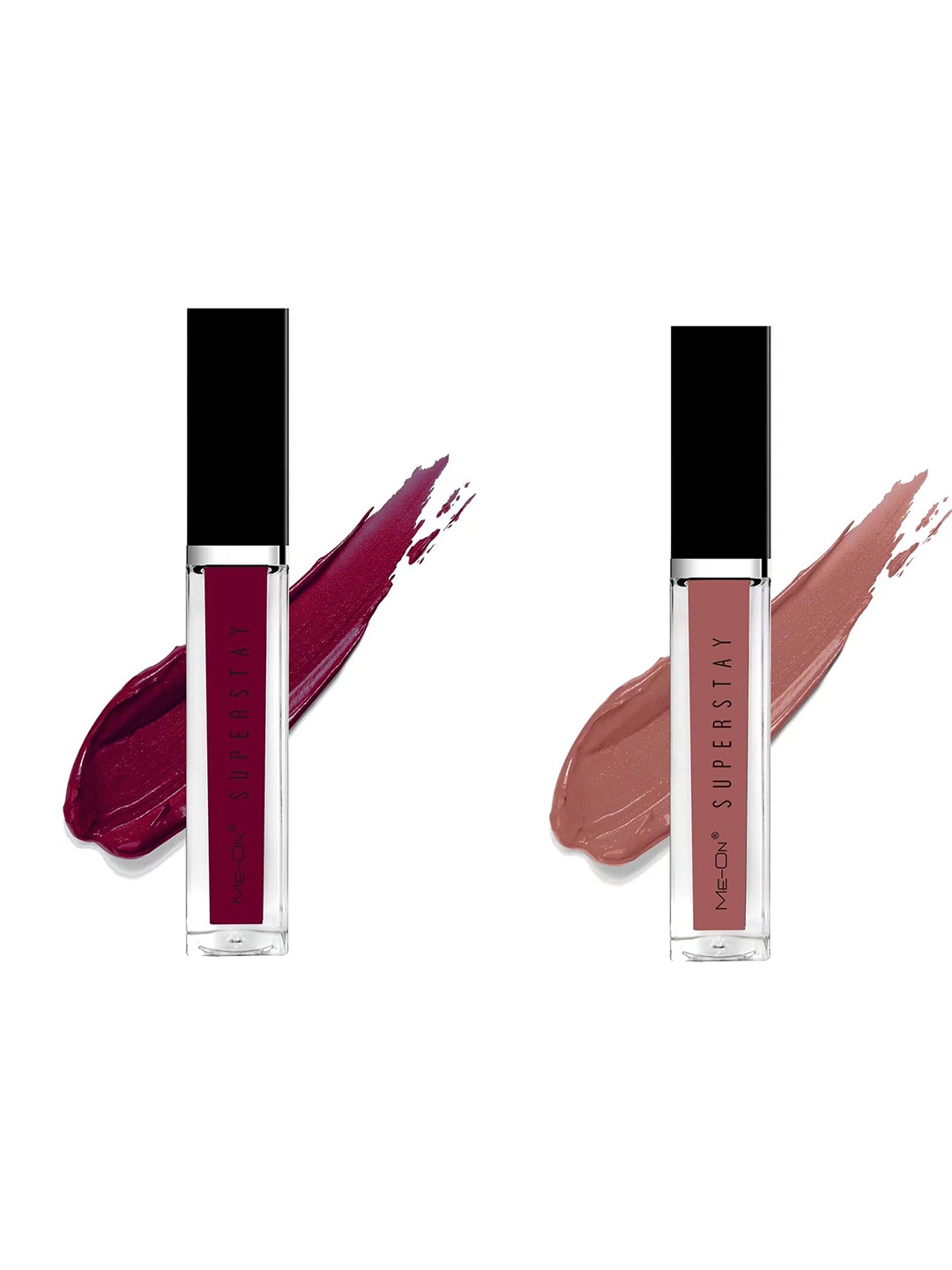 

ME-ON Set Of 2 Super Stay Lip Gloss - Deep Maroon 07 & Nude Nuance 20