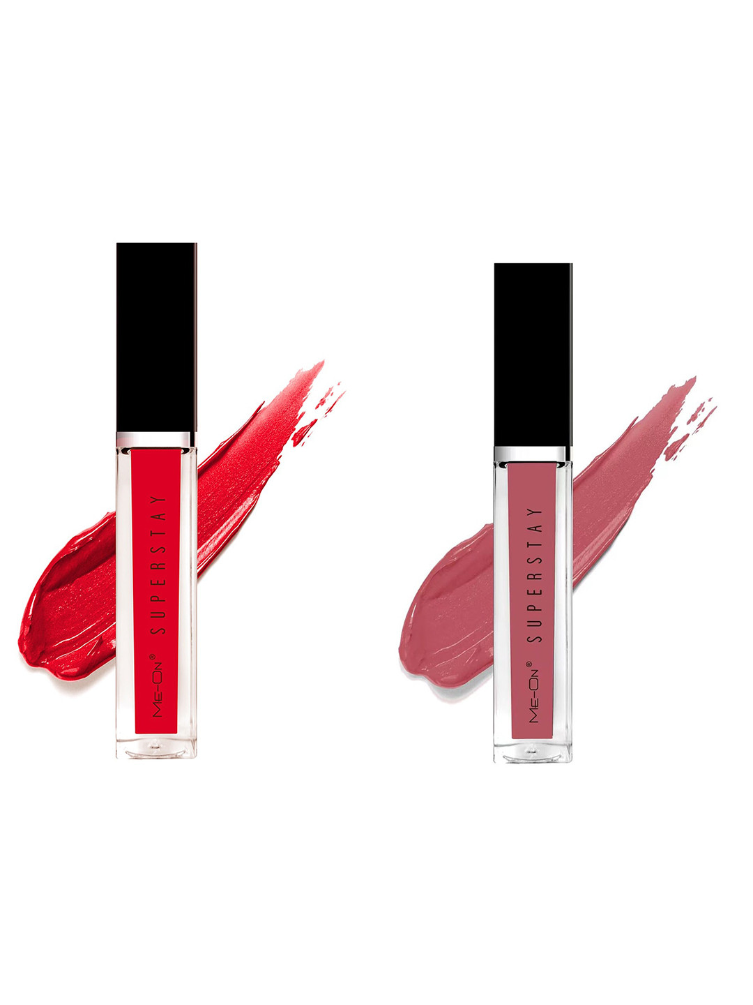 

ME-ON Set Of 2 Super Stay Lip Gloss - Indian Red 04 & Mysterious Nude 23