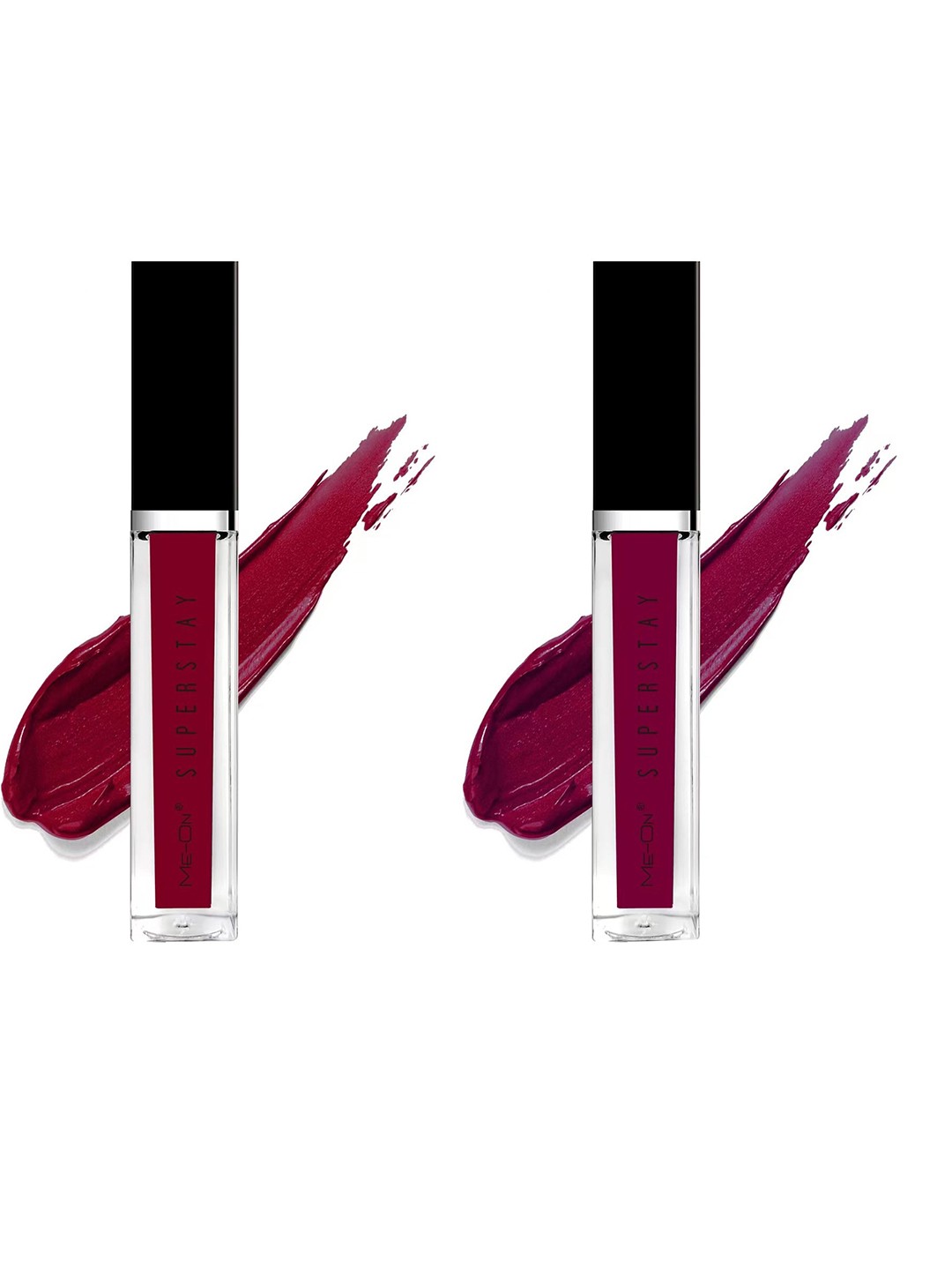 

ME-ON Set Of 2 Super Stay Lip Gloss - Maroon 06 & Red Wine 12