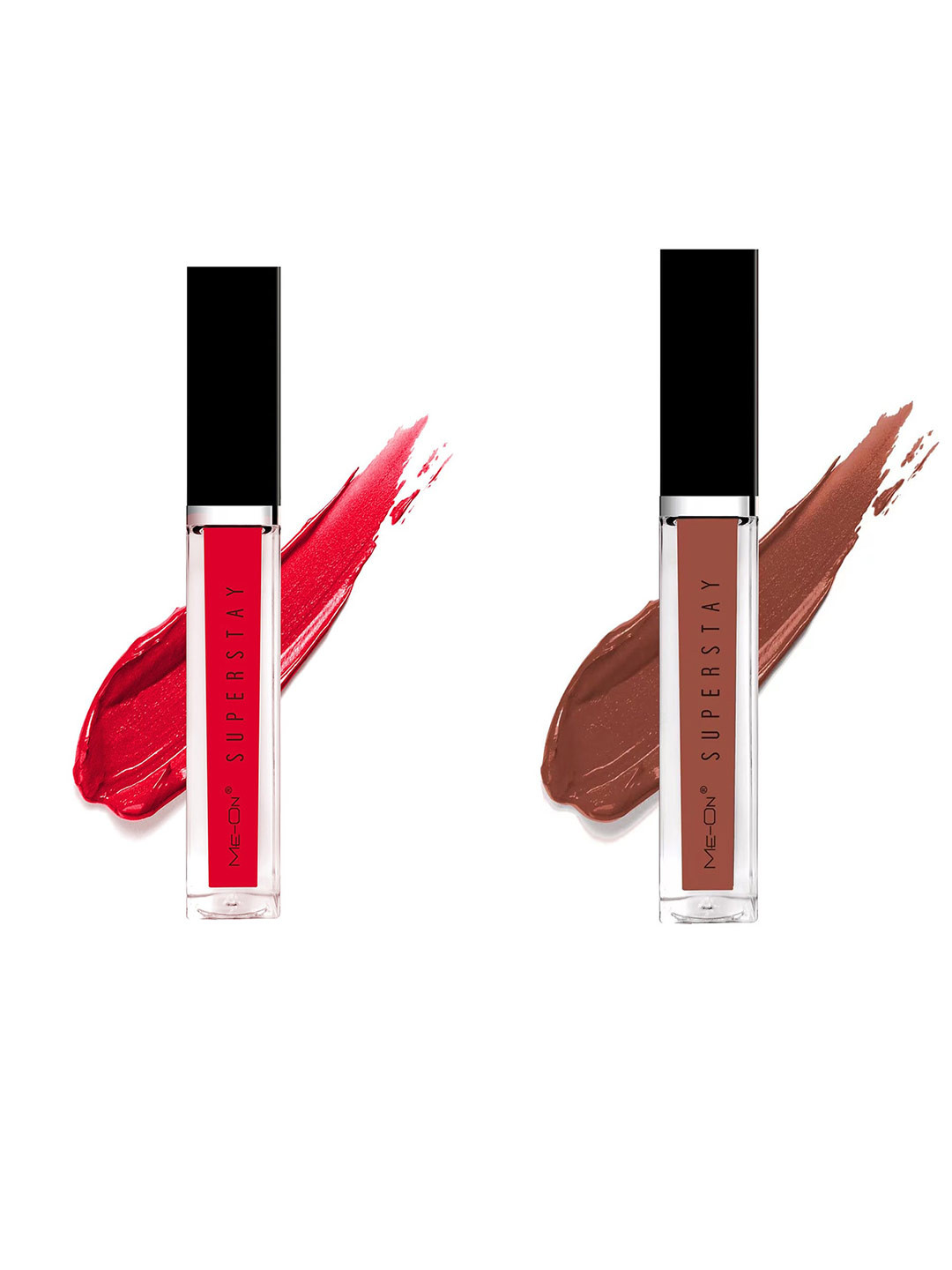 

ME-ON Set Of 2 Super Stay Lip Gloss - Seductive Red 03 & Coffee Mocha 17