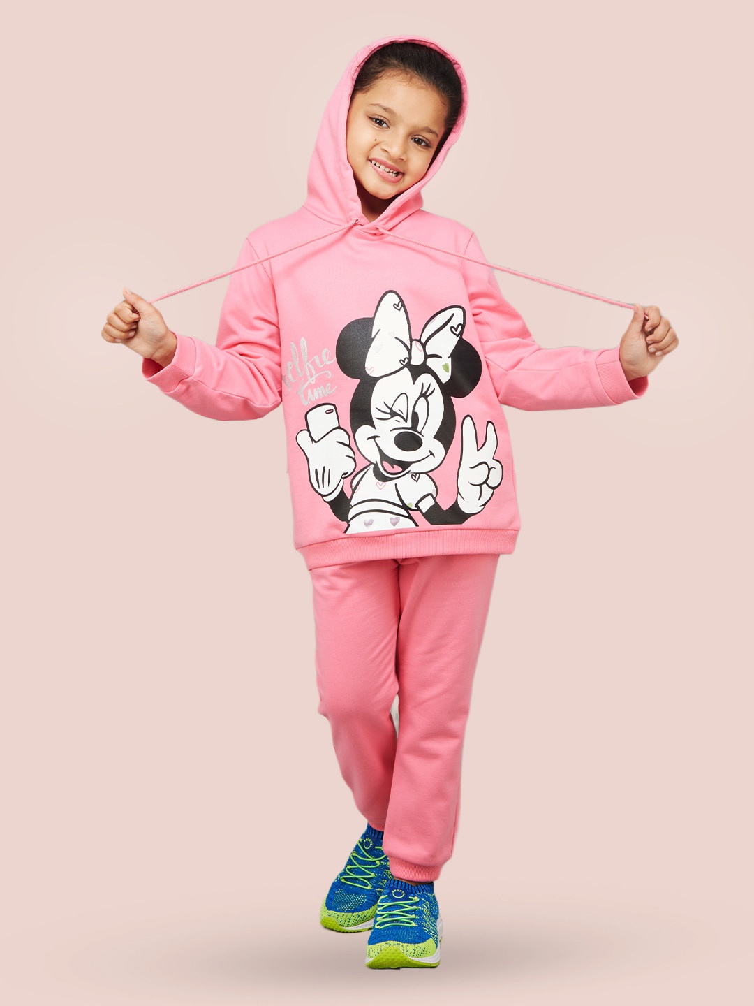 

Zalio Girls Pink & White Printed Top with Pyjamas