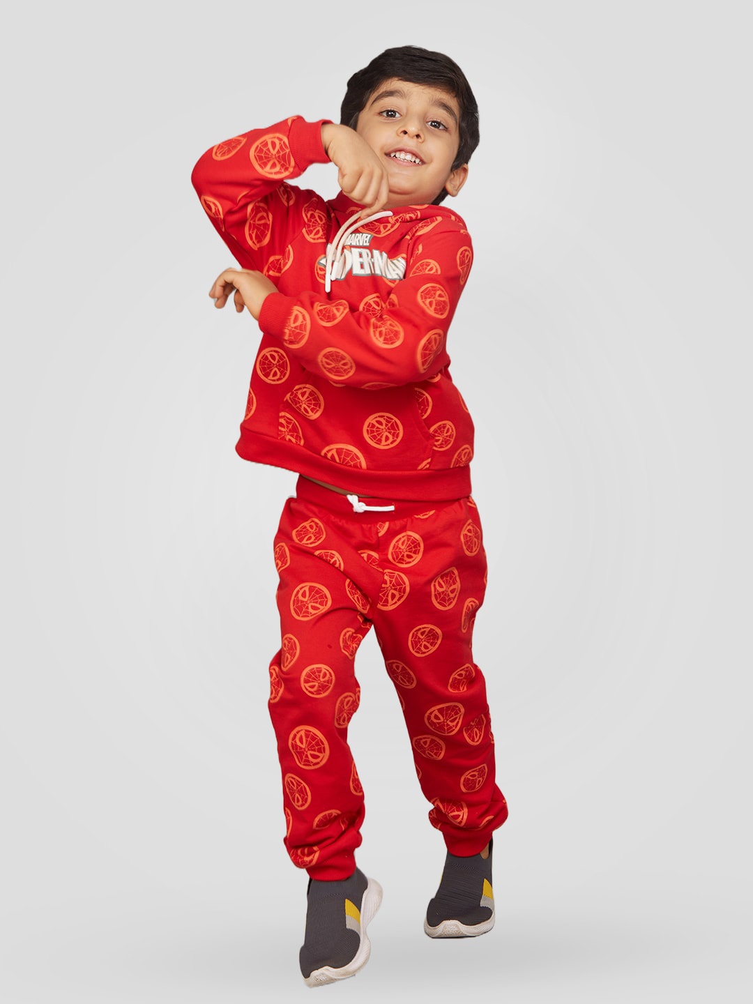 

Zalio Boys Red & Yellow Printed Top with Pyjamas