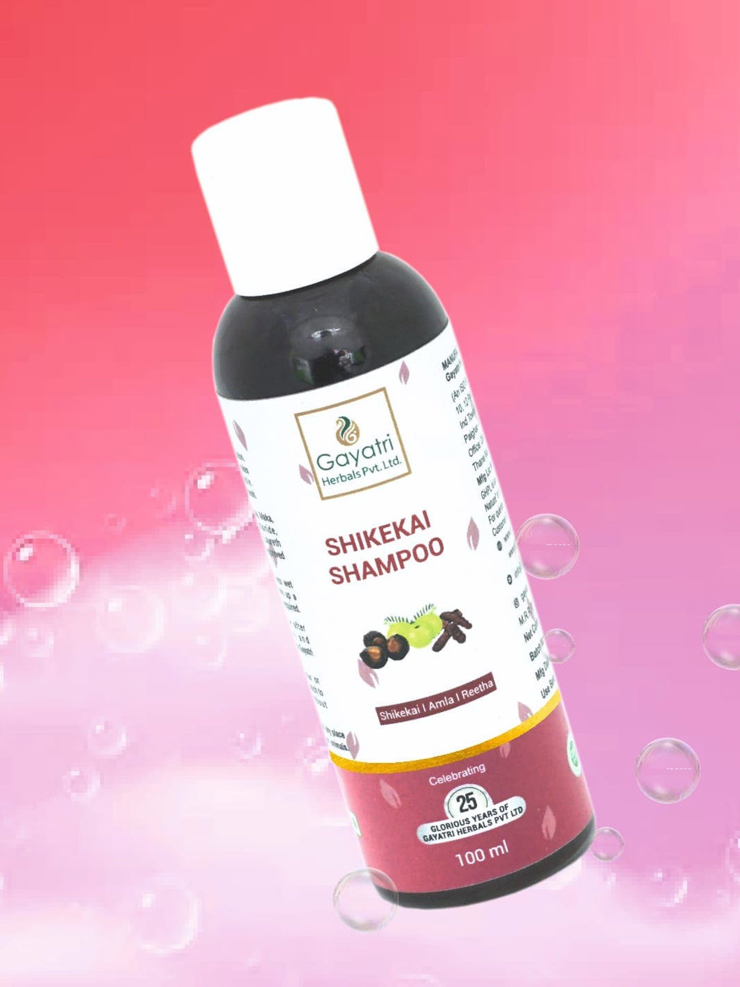 

Gayatri Herbals Shikekai Shampoo 500ml, White