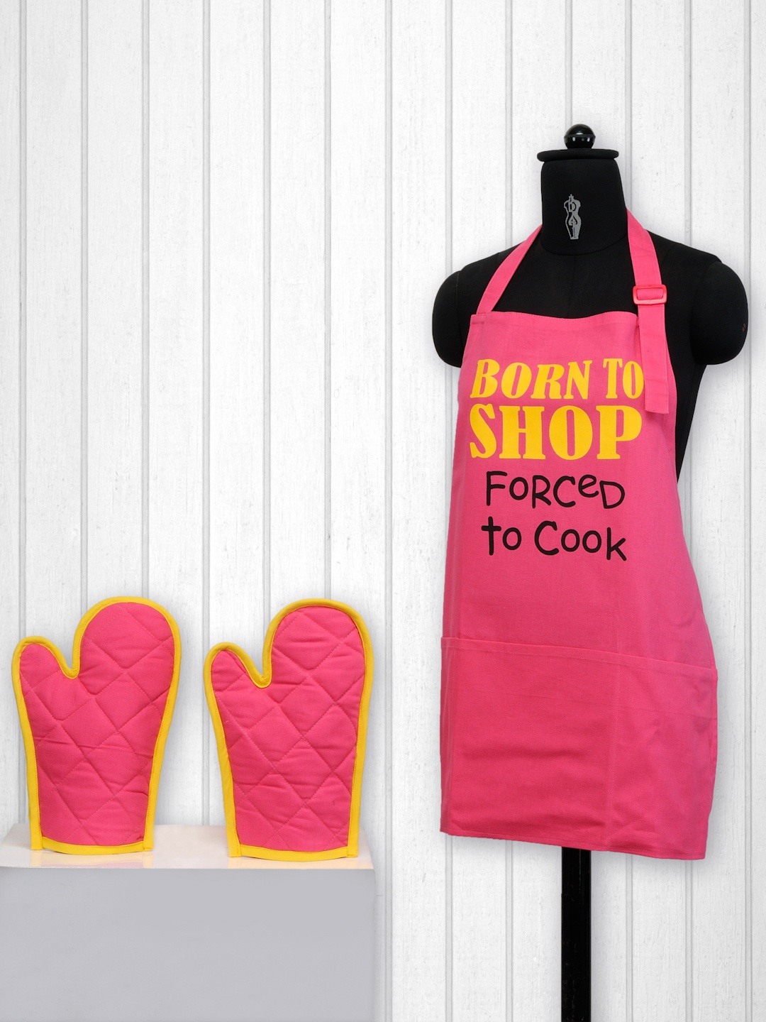 

SWAYAM Pink Printed Kitchen Linen Set