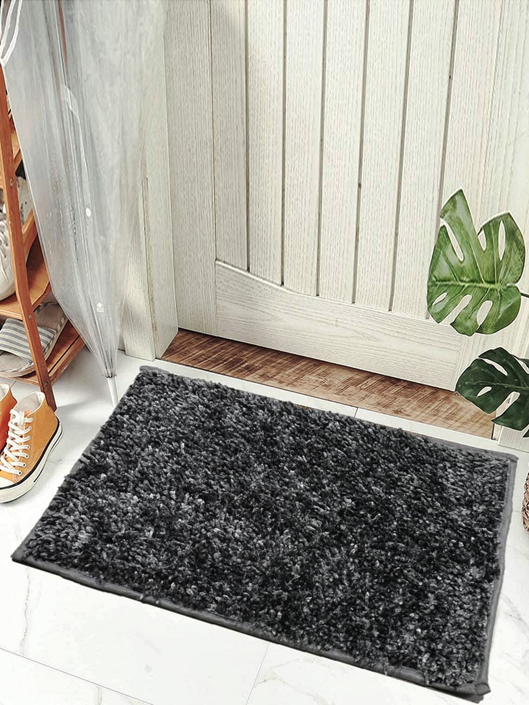 

Homitecture Grey Shaggy Anti-Skid With Rubber Backing Doormats