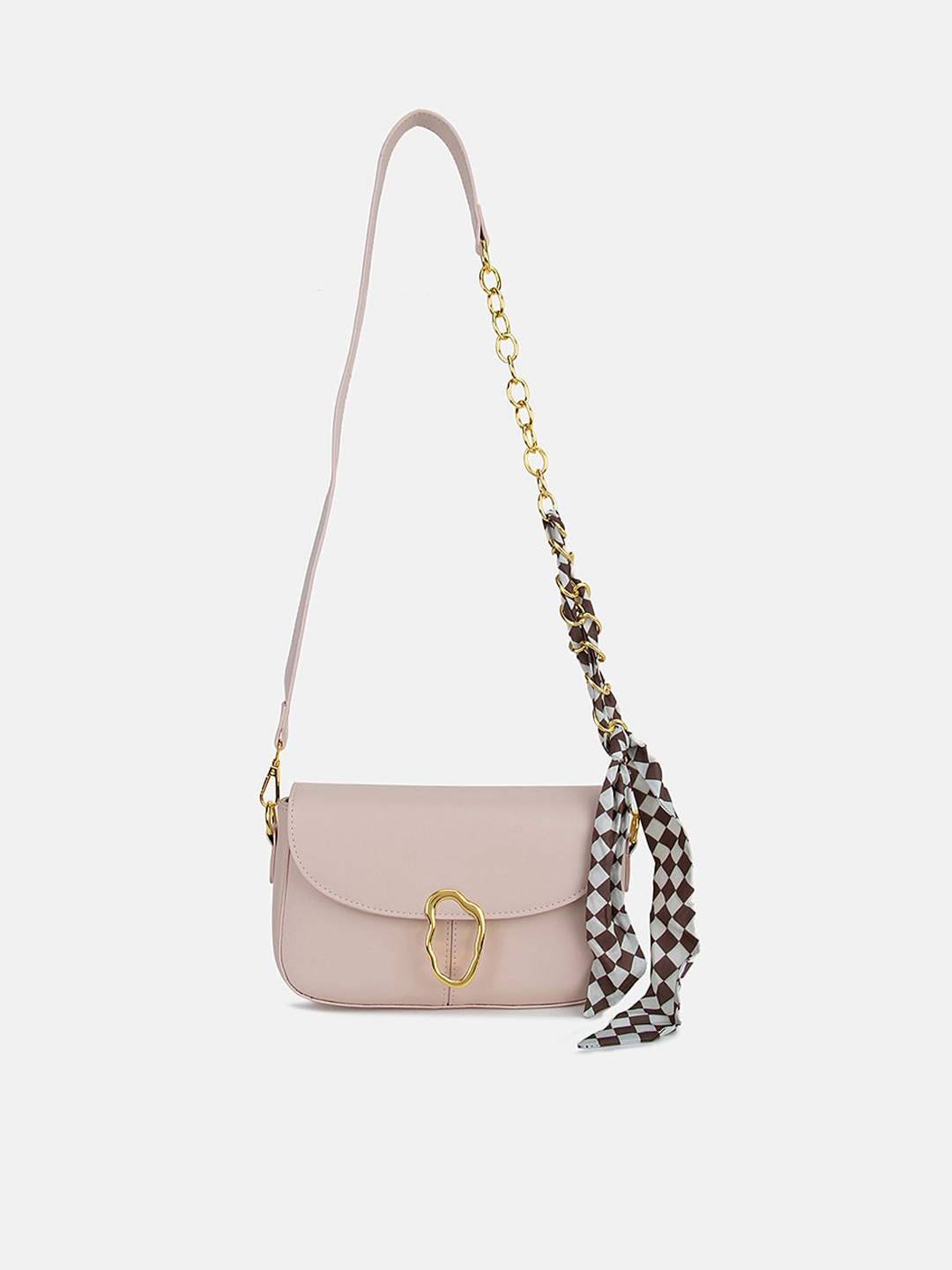 

Kazo Pink Structured Sling Bag