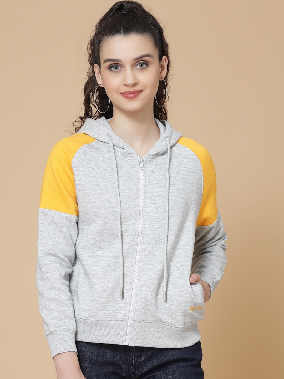 

Wool Trees Women Grey Hooded Sweatshirt