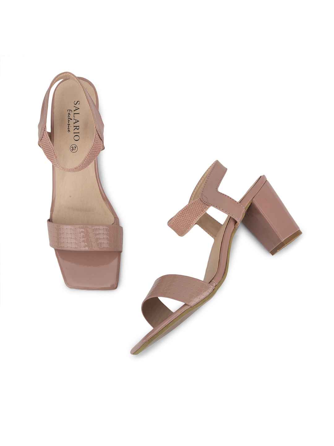 

SALARIO Block Heels, Peach