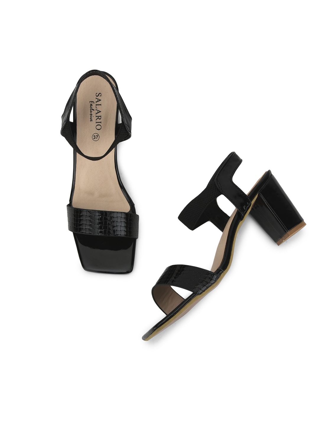 

SALARIO Casual Block Heels, Black