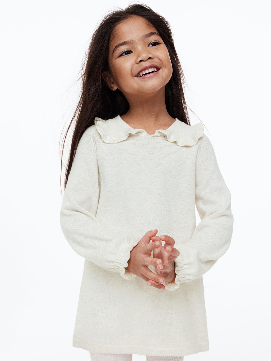 

H&M Girls White 2-Piece Knitted Set