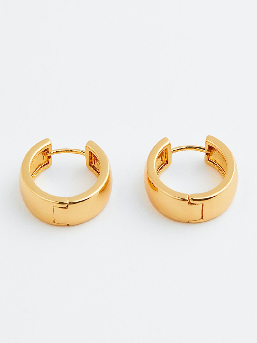 

H&M Women Gold-Plated Hoop Earrings