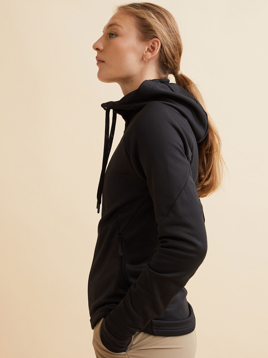 

H&M Women Black Mid Layer Jacket