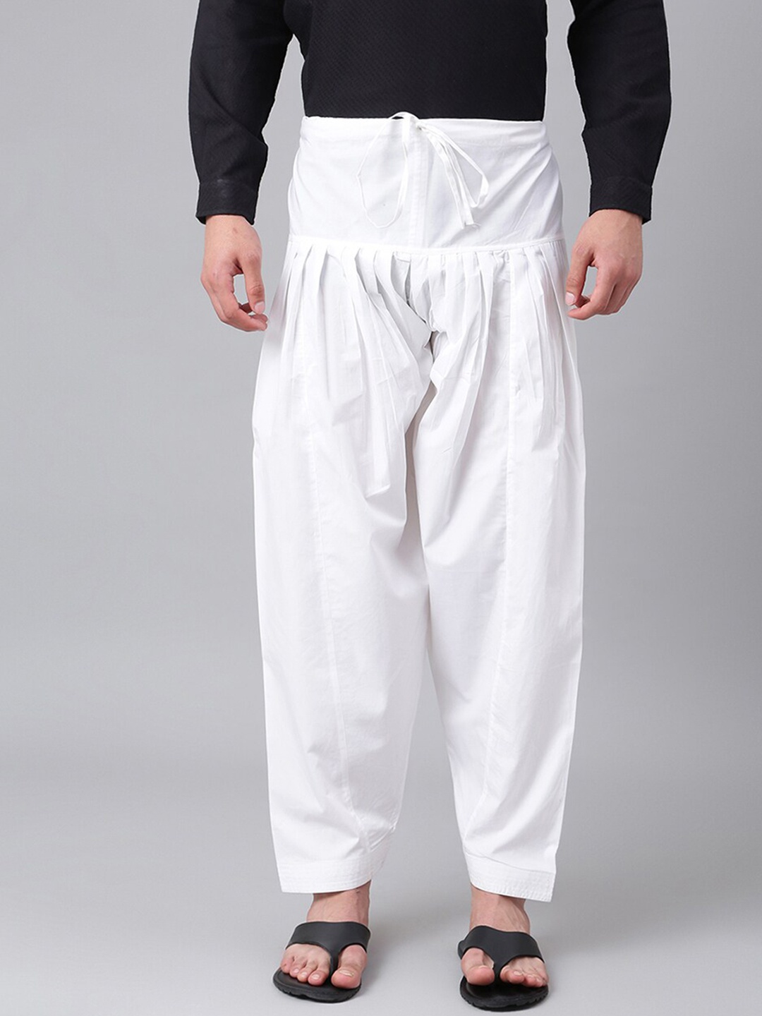 

Fabindia Men White Regular Fit Cotton Salwar