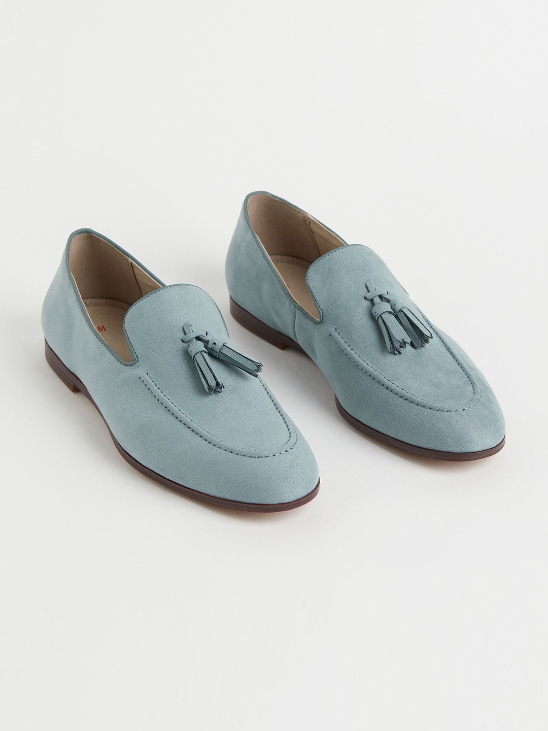 

H&M Men Turquoise Blue Tasselled Loafers