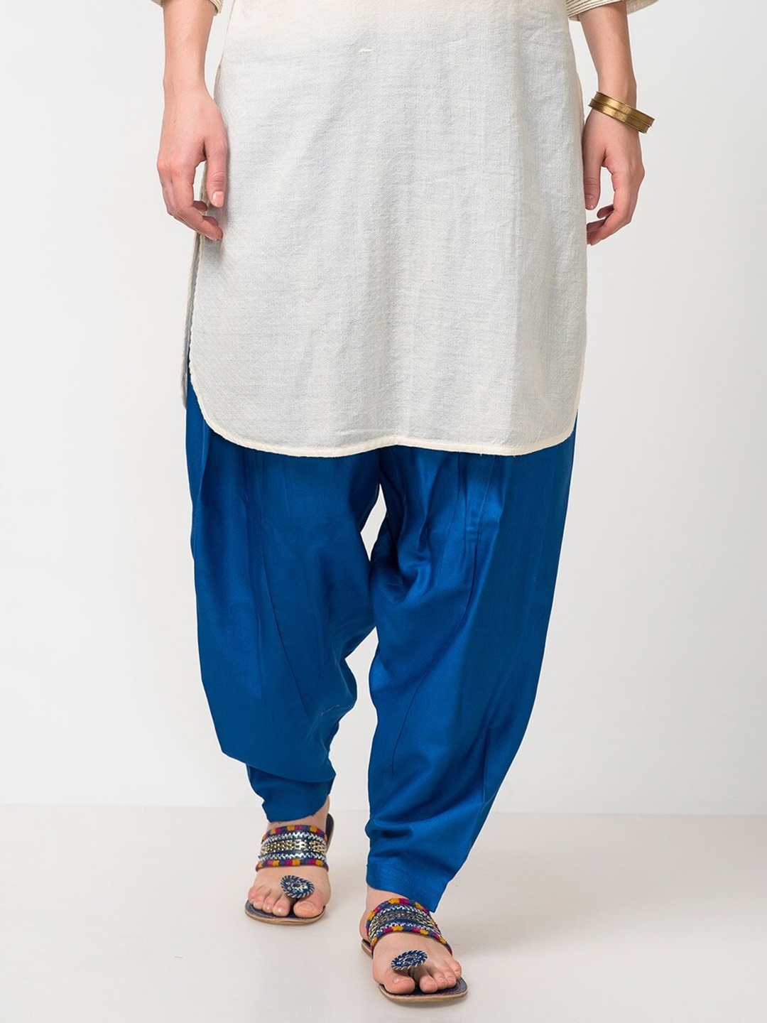 

Fabindia Women Blue Regular Fit Salwar