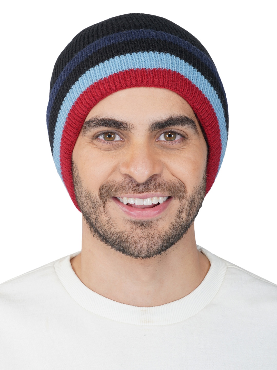 

iSWEVEN Unisex Black & Blue Beanie