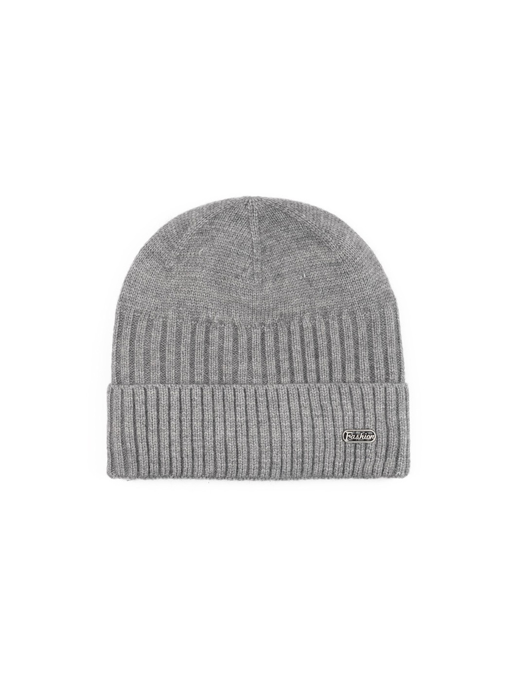 

iSWEVEN Unisex Grey & Black Beanie