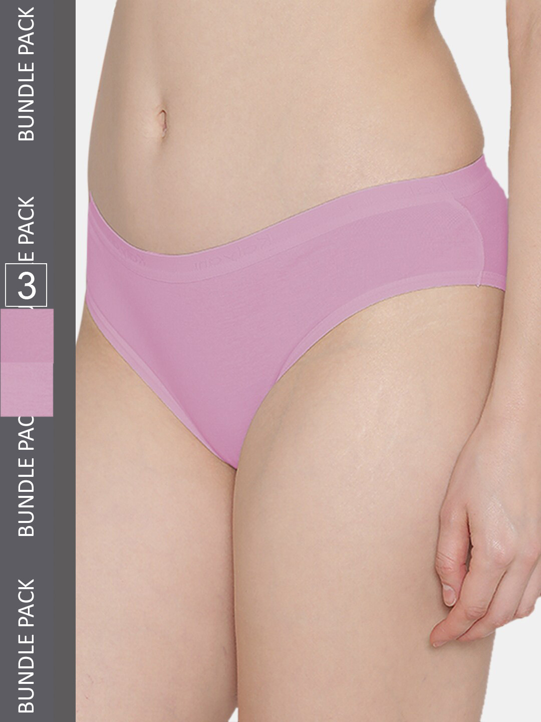 

Kalyani Women Pack Of 3 Pink Solid Low Rise Bikini Briefs