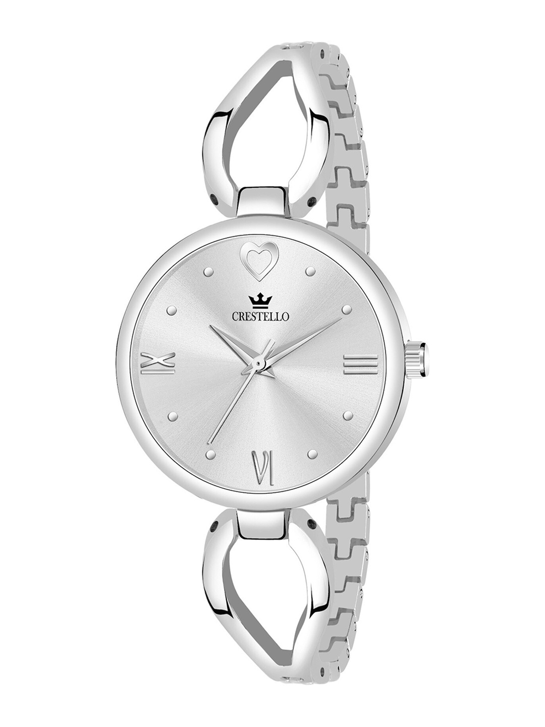

CRESTELLO Women Silver-Toned Dial Stainless Steel Bracelet Style Analogue Watch CR-DZL132