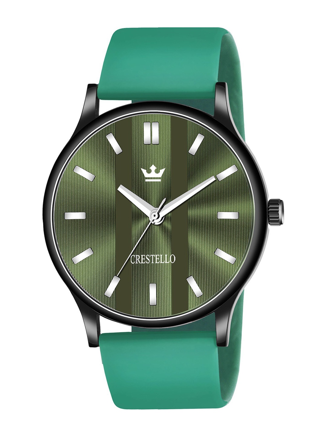 

CRESTELLO Men Brass Dial & Straps Analogue Watch CR-BK014, Green