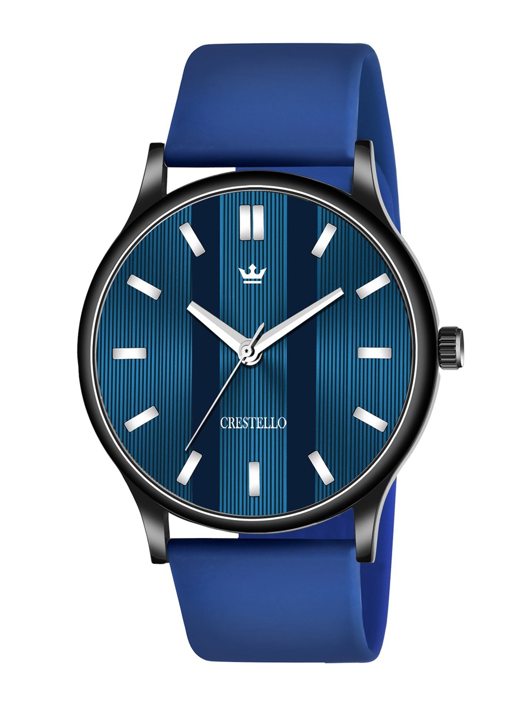 

CRESTELLO Men Blue Brass Dial & Blue Straps Analogue Watch CR-BK014-BLU