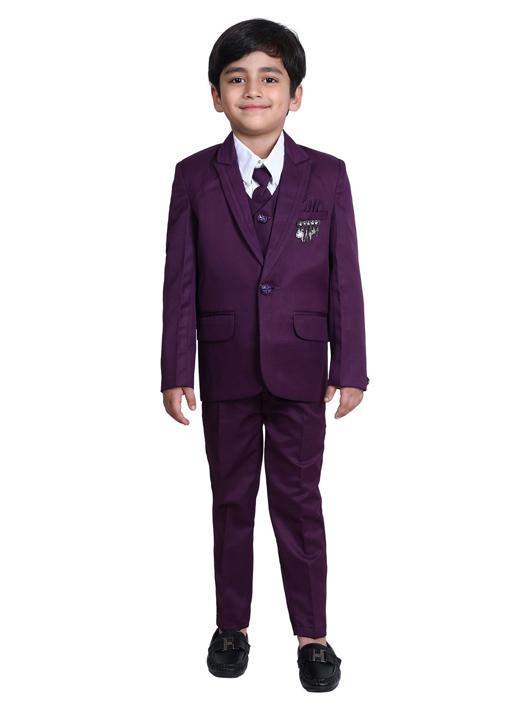 

DKGF FASHION Boys 5-Piece Suit, Purple