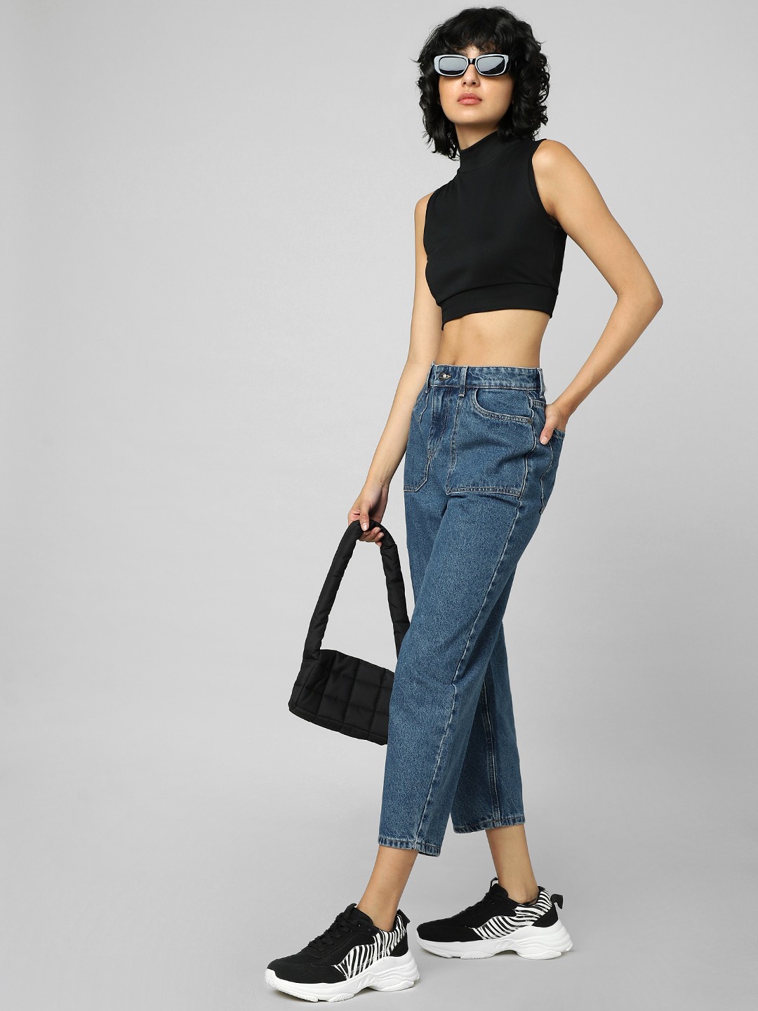 

ONLY Women Blue Relaxed Fit Heavy Fade Jeans