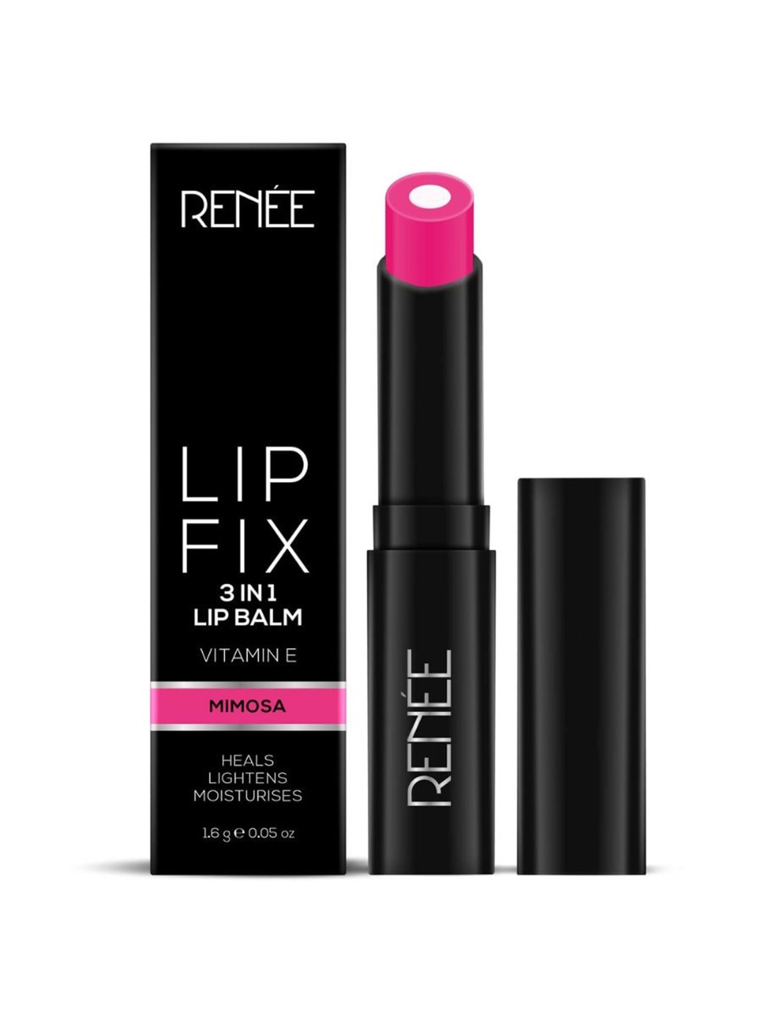 

Renee Lip Fix 3-in-1 Lip Balm with Vitamin E - Mimosa 03, Pink