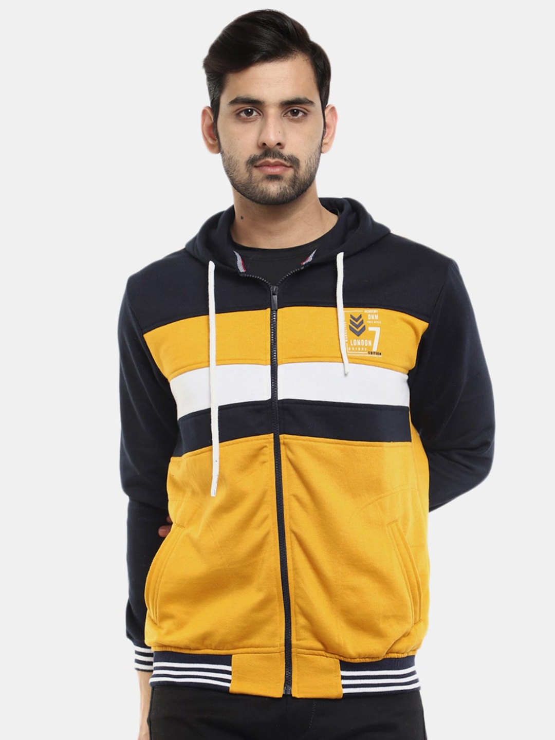 

V-Mart Front-Open Sweatshirt, Mustard