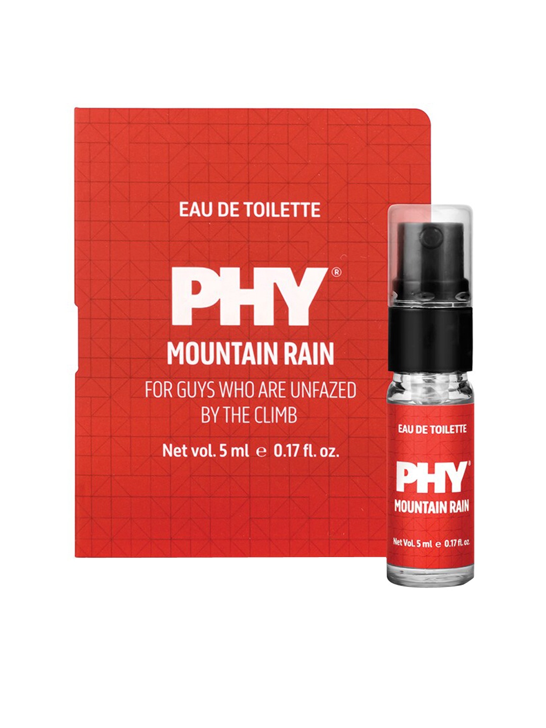 

Phy Men Mountain Rain Long-Lasting Eau De Toilette - 5 ml, Red