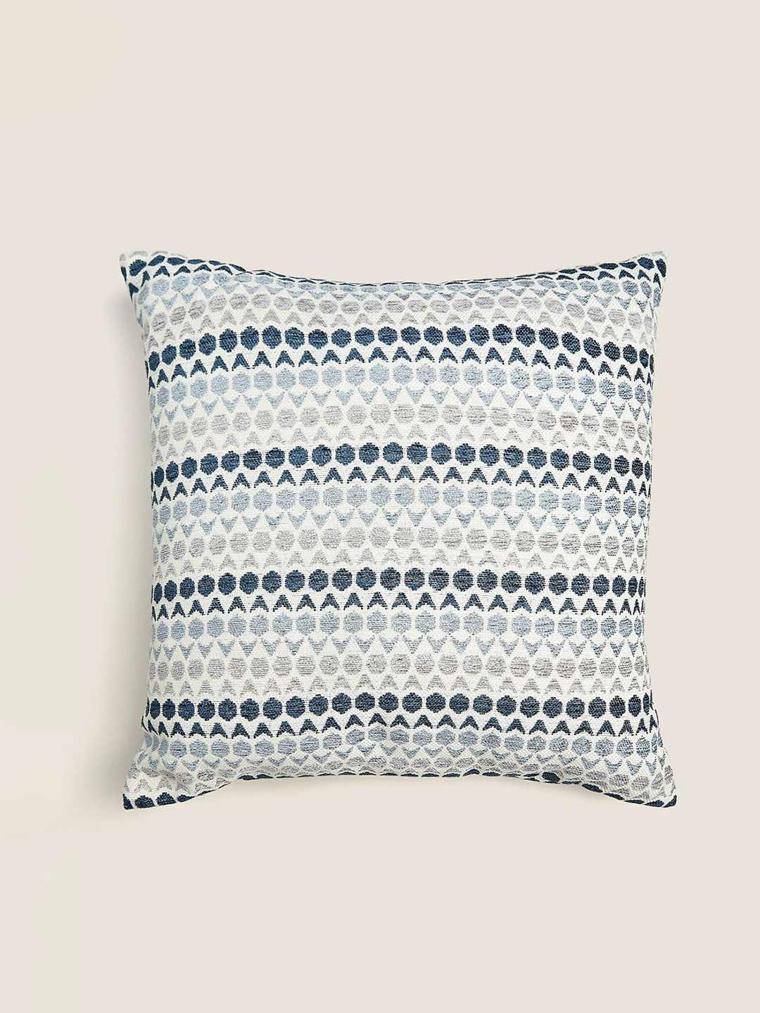 

Marks & Spencer Blue & White Hexagon Geo Floor Cushion