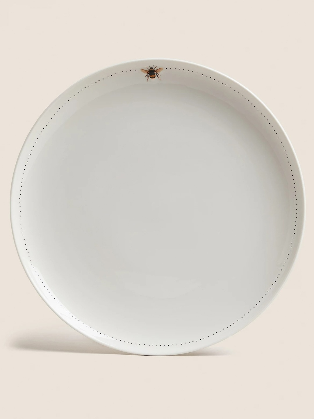 

Marks & Spencer Bee Din White Set of 2 Stoneware Glossy Plates