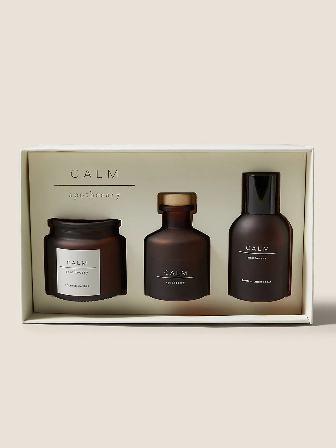 

Marks & Spencer Set Of 3 APOTHECARY Calm Scenting Set, Brown